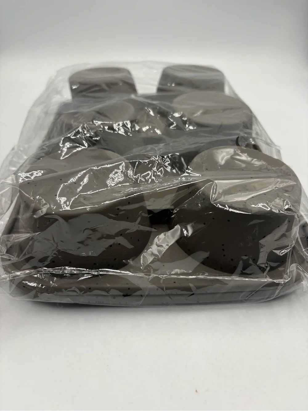CAKETIME Silicone Muffin Pan Set 12-Cup Gray Metal Reinforced Frame New